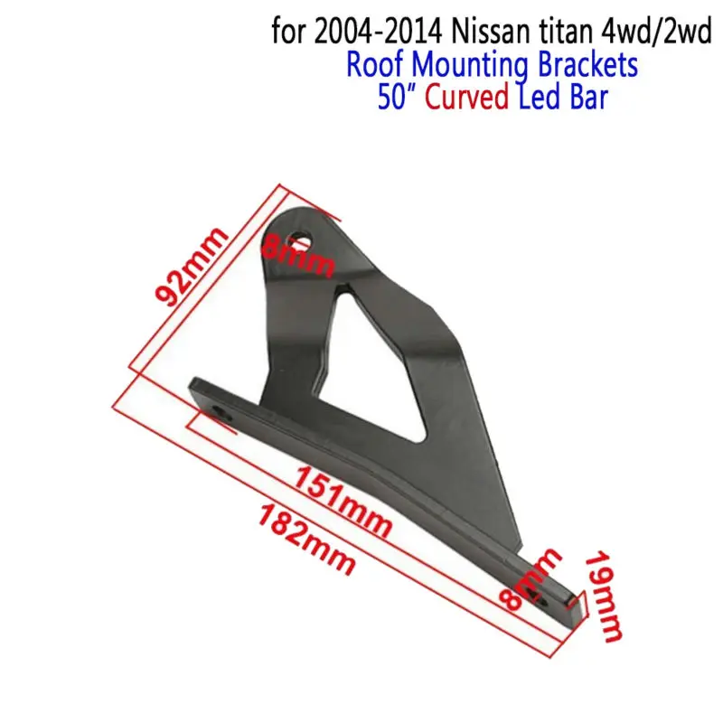 Mounting Brackets for 50 inch Straight Curved LED Light Bar Working Light for Nissan Titan Offroad SUV ATV 4WD 2WD (5)