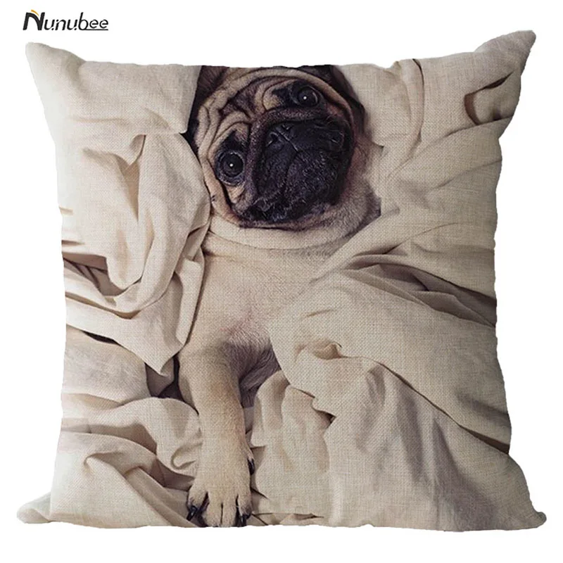 Cushion Cover Funny Bad Dog Pillow Animal Decorative Throw PillowCases