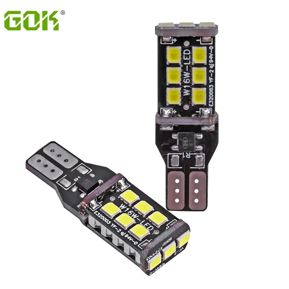 Супер яркий! 100 шт. T10 LED Canbus T10 15LED 2835 SMD Нет Ошибка Canbus 12 В 24 В DC SMD белый свет w5W LED CANBUS ОШИБОК