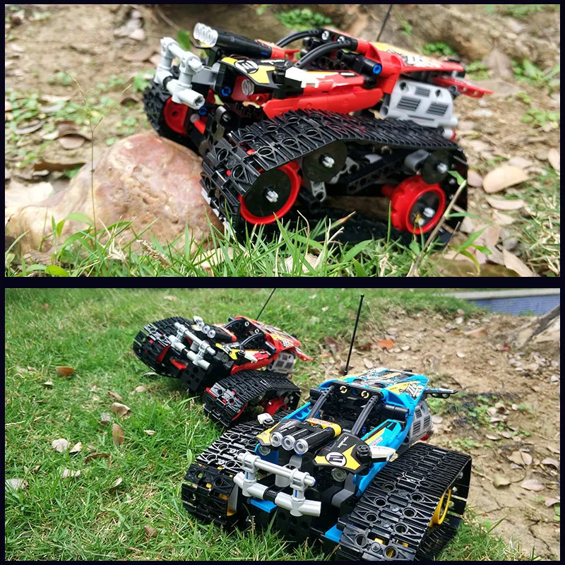 Blocos de Construção Brinquedos para Crianças Criador Controle Remoto Carro Tijolos Técnica rc Rastreado Racer Modelo Presente 391 Pçs App 16 tijolos técnica rc rastreado racer modelo blocos