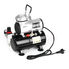 KKmoon распылитель Аэрограф компрессор с баком 1/6 поршень HP воздушный компрессор безмасляный тихий насос высокого давления Татуировка маникюр