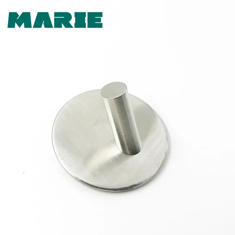 2019 Durable 304 Stainless Steel Bathroom Single Robe Hook Solid Toilet Hat Clothes Towel Hanger Hook
