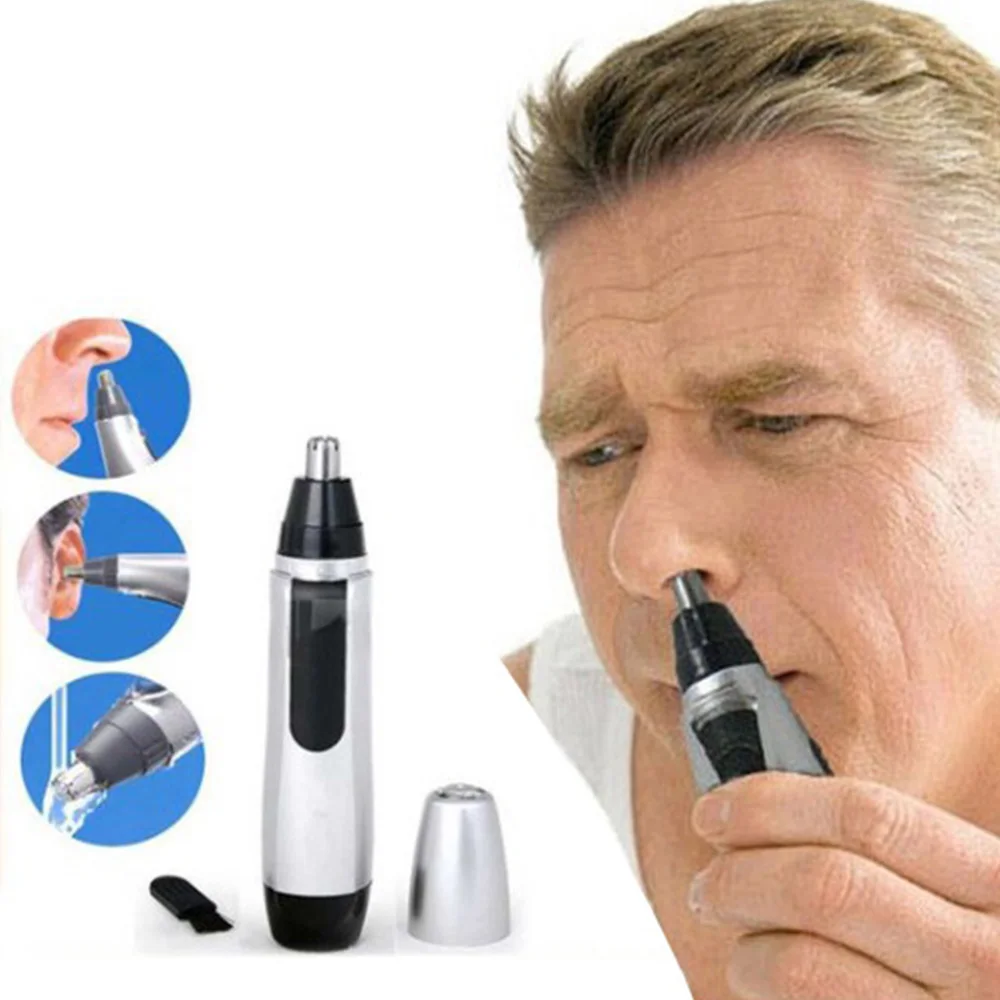 

1 Pc Man Nose Trimmer Hair Trimers Shaving Face Care For Men Personal Removal Clipper Shaver With Battery Travel Beauty Tool