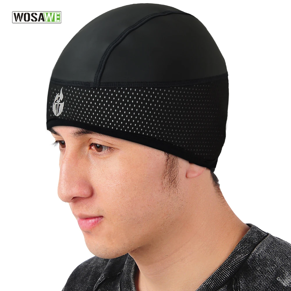 

WOSAWE Winter Fleece Cycling Caps Waterproof Outdoor Sports MTB Bike Hats Snow Skull Caps Windproof Helmet Liner for Riding