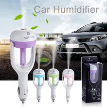 4 Colors Car Humidifier Mini Portable 180Degree Mist Maker DC 12V Diffuser