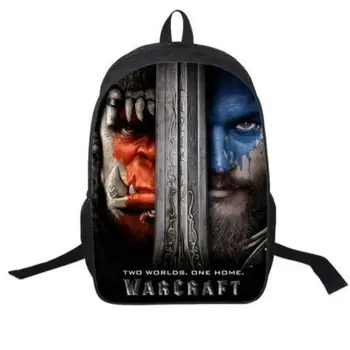

New Design World of Warcraft Bag WOW Printing Backpack for Teenagers Travelling Rucksack Schoolbag Game Player Favorite Gift