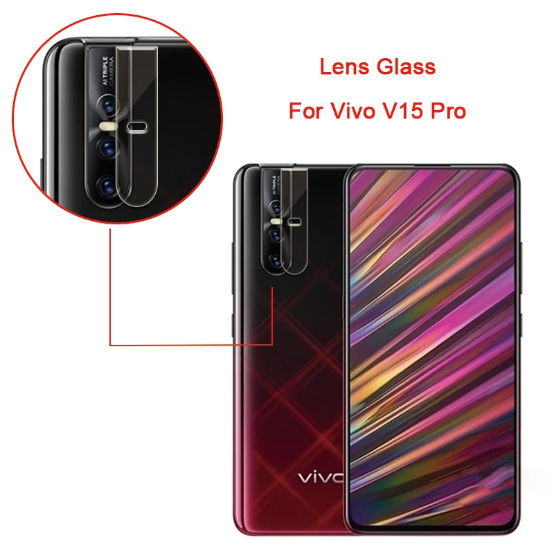 10Pcs/Lot For Vivo V15 Pro Clear Ultra Slim Back Camera Lens Protector Rear Camera Lens Tempered Glass Film For Vivo V15 Pro