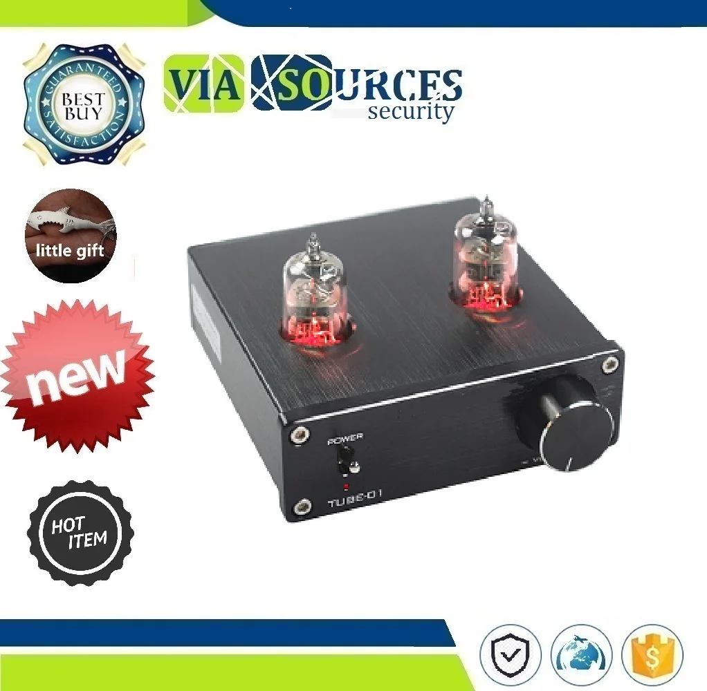 

Preamplifier DC12V TUBE-01 bile preamp tube amplifier preamp bile buffer 6J1 MINI HIFI