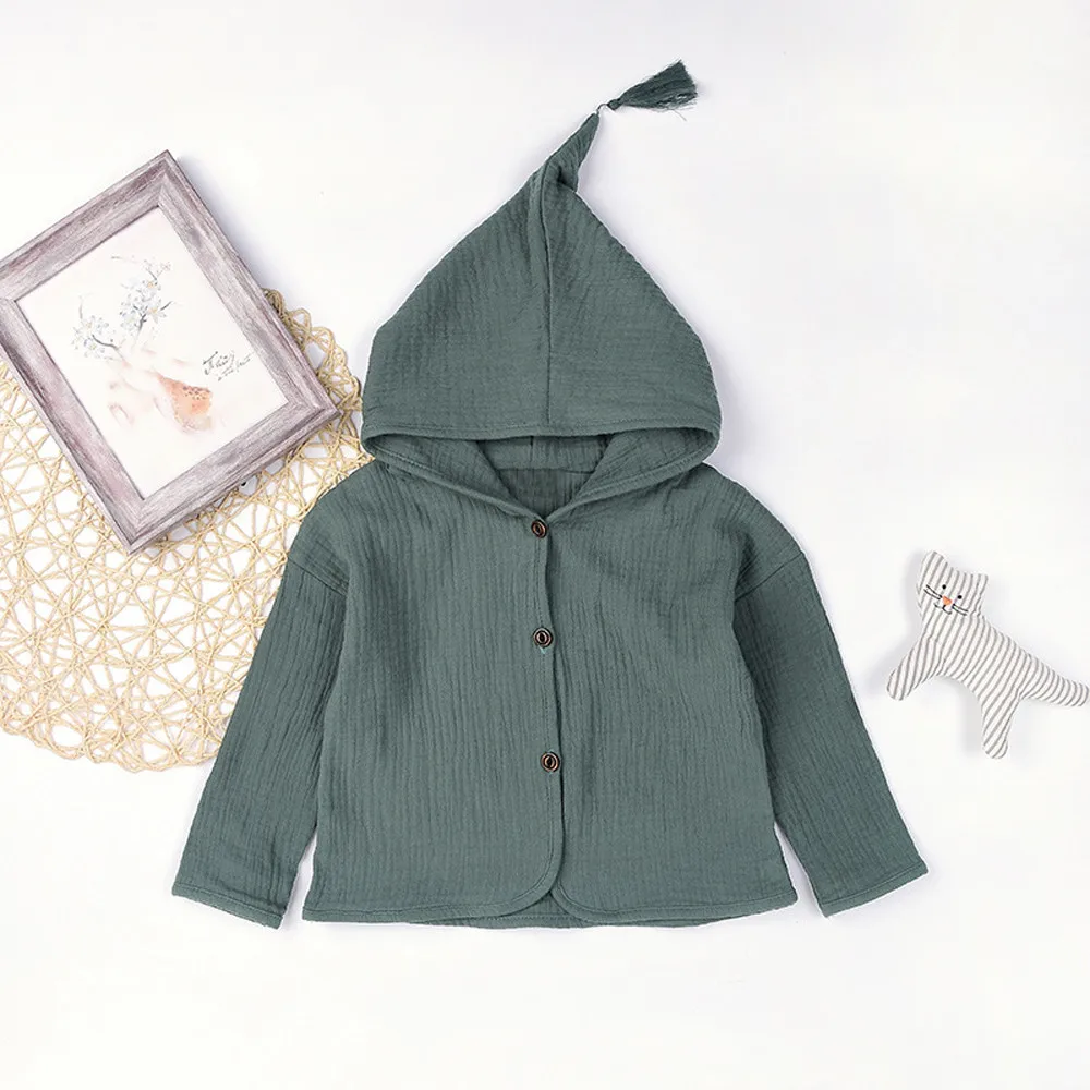 Одежда для девочек; одежда для маленьких детей; одежда для маленьких девочек и мальчиков; однотонное теплое пальто с капюшоном; верхняя одежда; casaco infantil