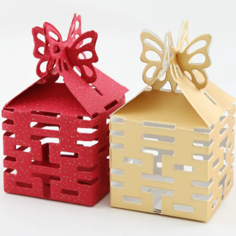 

Ctrue Free Shipping 24pcs Decoupage Paper Chinese Wedding Favor Boxes Wedding Souvenirs lembrancinha de casamento