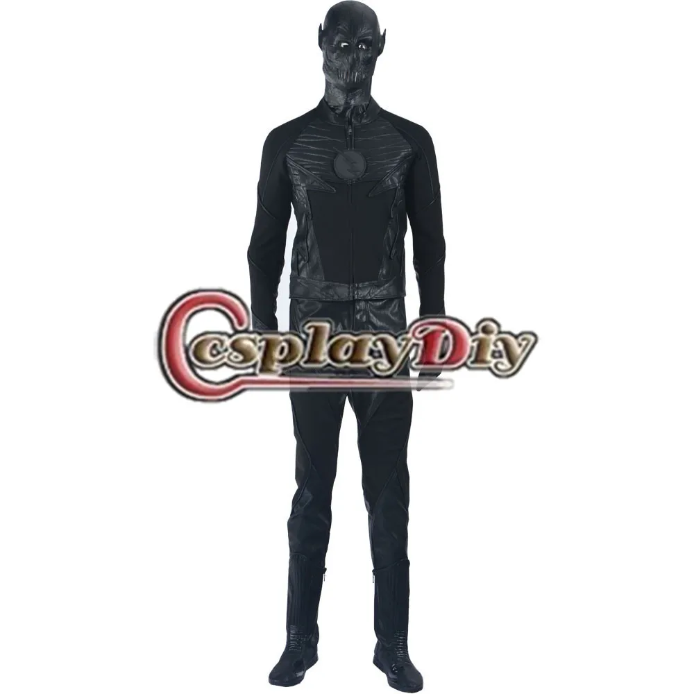 Cosplaydiy флэш сезон 2 Охотник зум Косплей Костюм для взрослых Хэллоуин Карнавальный