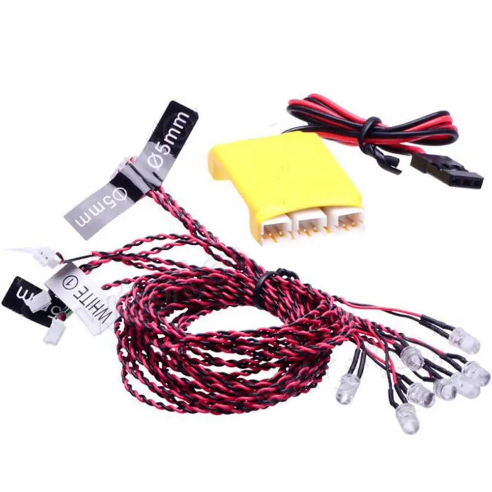 

2019 RC Lights 8 LED Lighting System Kit Simulation Flashing Lights With Control Box RC Accessories For RC Airplane Helicopter