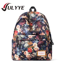 High Quality Women Flower Canvas Backpack Universe Printing Mochilas Bags For Teenagers Girls Ladies School Bag Casual Backpack