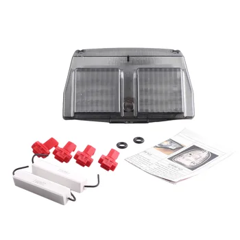 

E-Mark Motorcycle Turn Signal TailLight Integrated LED Rear Tail Brake Light Stop Lamp For DUCATI 748 916 996 998 All Years