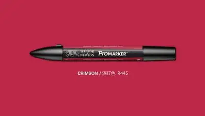 Winsor& Newton ProMarkers двухконцевые графические маркеры профессиональные ручки для дизайна красные и оранжевые - Цвет: crimson