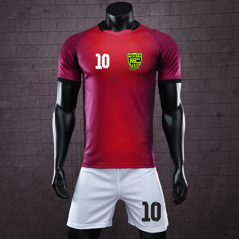 2018 new Men personality soccer jerseys blank training football set soccer uniform child Futbol suits customize logo name numbe