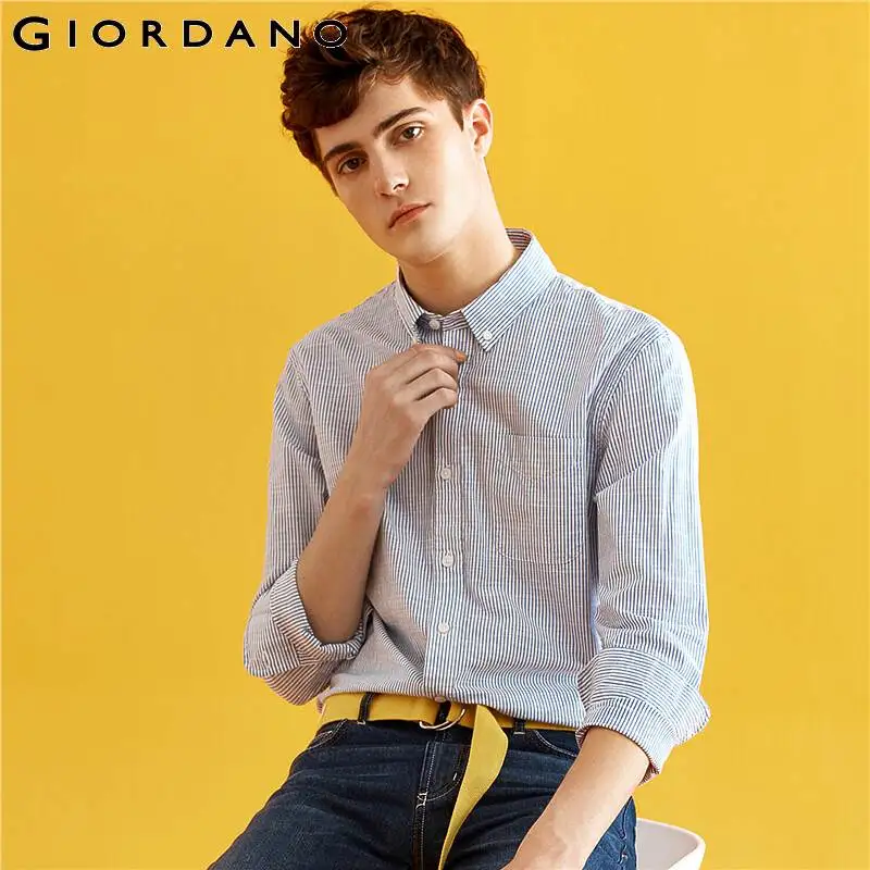 Giordano мужская футболка с круглым воротом и короткими рукавами печатным принтом на