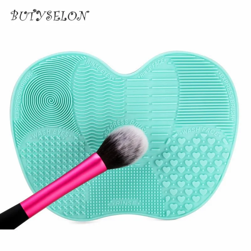 

Makeup Brush Cleaner, Makeup Brush Cleaner Pad Cosmetic Brush Cleaning Mat Portable Washing Tool Scrubber Suction Cup