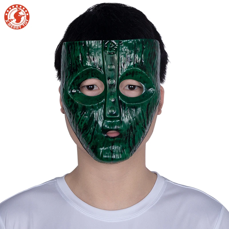 Buy Green Plastic Loki Mask Deluxe Jim Carrey The Mask Halloween Fancy Dress
