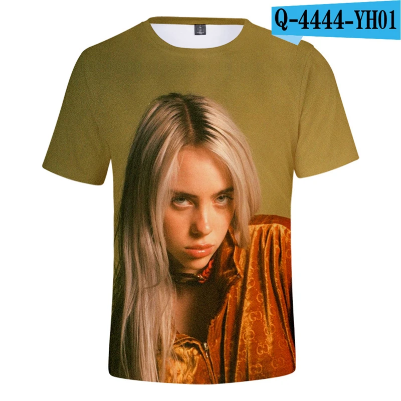 

Billie Eilish Tshirt Men Women Tops Unisex Billie Eilish Clothing Plus Size Men Streetwear 2019 3D Printed Clothes Men T Shirt