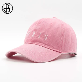 

FS New Pink Summer Cap Hip Hop Trucker Caps Sombreros Cotton Women Men Streetwear Fashion Unisex Letter Embroidery Baseball Hat