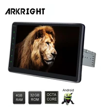 ARKRIGHT 4 + 32 GB 10 ”1Din Android 8.1 Car radio Octa Core Universale autoradio Wifi HD GPS BT radio di musica Multimedia Player