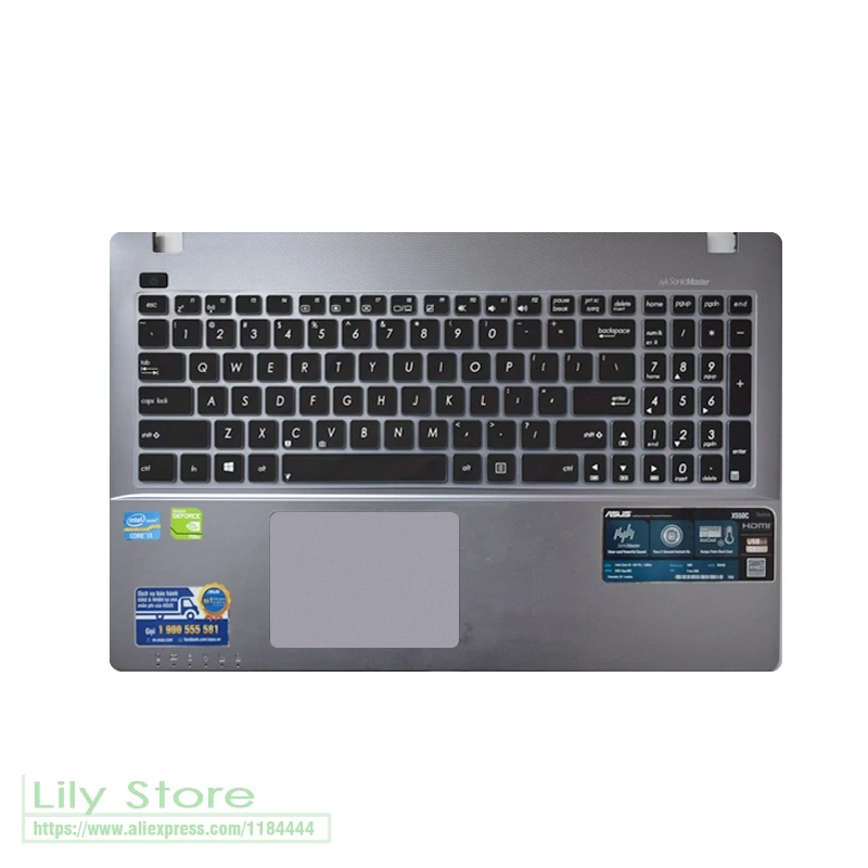 Силиконовый защитный чехол для клавиатуры ноутбука Asus X556U A55X A56C A73 A550X A550C A550JK