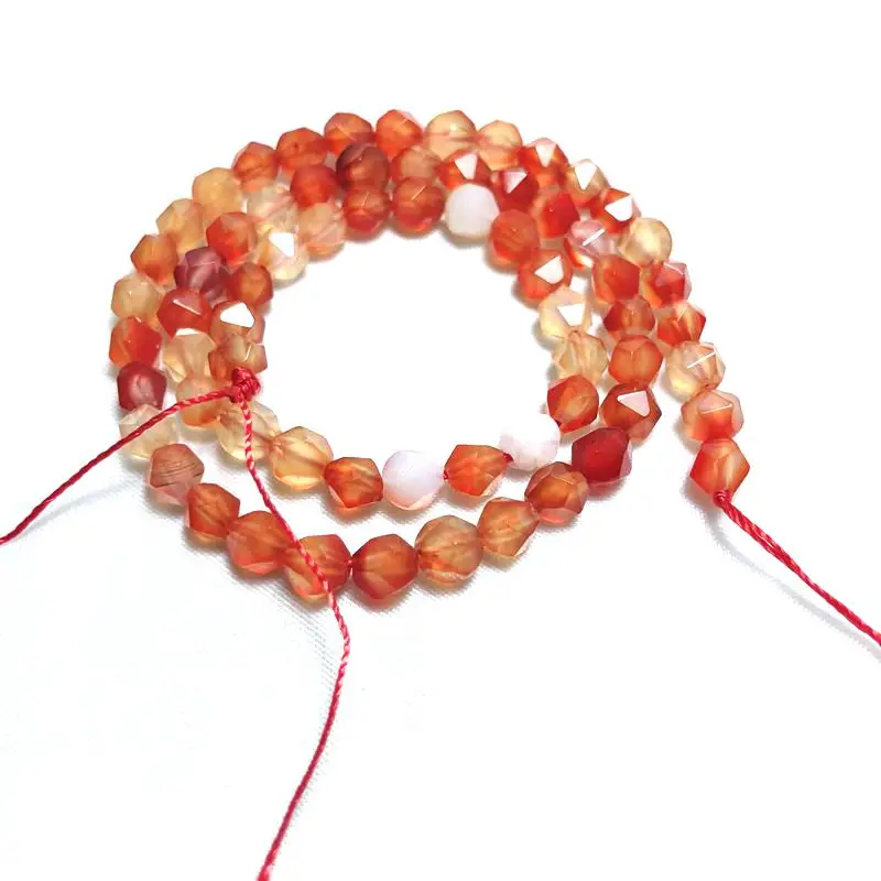 

This has a 10mm size semi-finished cut surface natural red agate for DIY Bracelet necklace earrings