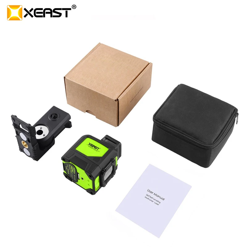 XEAST XE 901 Красный 3D лазерный измеритель уровня 5 линий 360 градусов