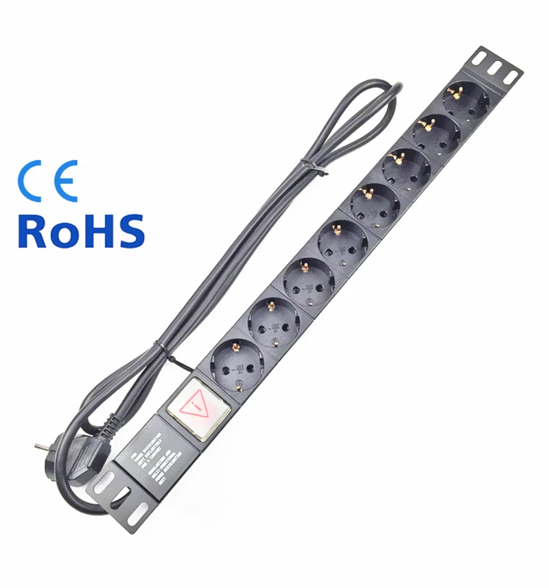 8 EU Outlet Extension Plug Sockets Outlet AC Power Charger Wall Socket Plug Main Lead power strip Adapter With Extension Cable screw motor 42 34 t8 8 300mm lead screw 1 0a 28n cm screw rod linear 17hs4034 servo motor with lead screw 3d printer parts