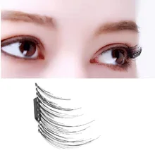 Супер мягкий шелк искусственный магнитные накладные ресницы женский макияж Магнитная ресница Популярные 3d ресницы