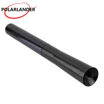 

High Quality Polarlander Universal car antenna car radio antenna Short Carbon Fiber Car Antenna 12CM Screw Aluminum voiture