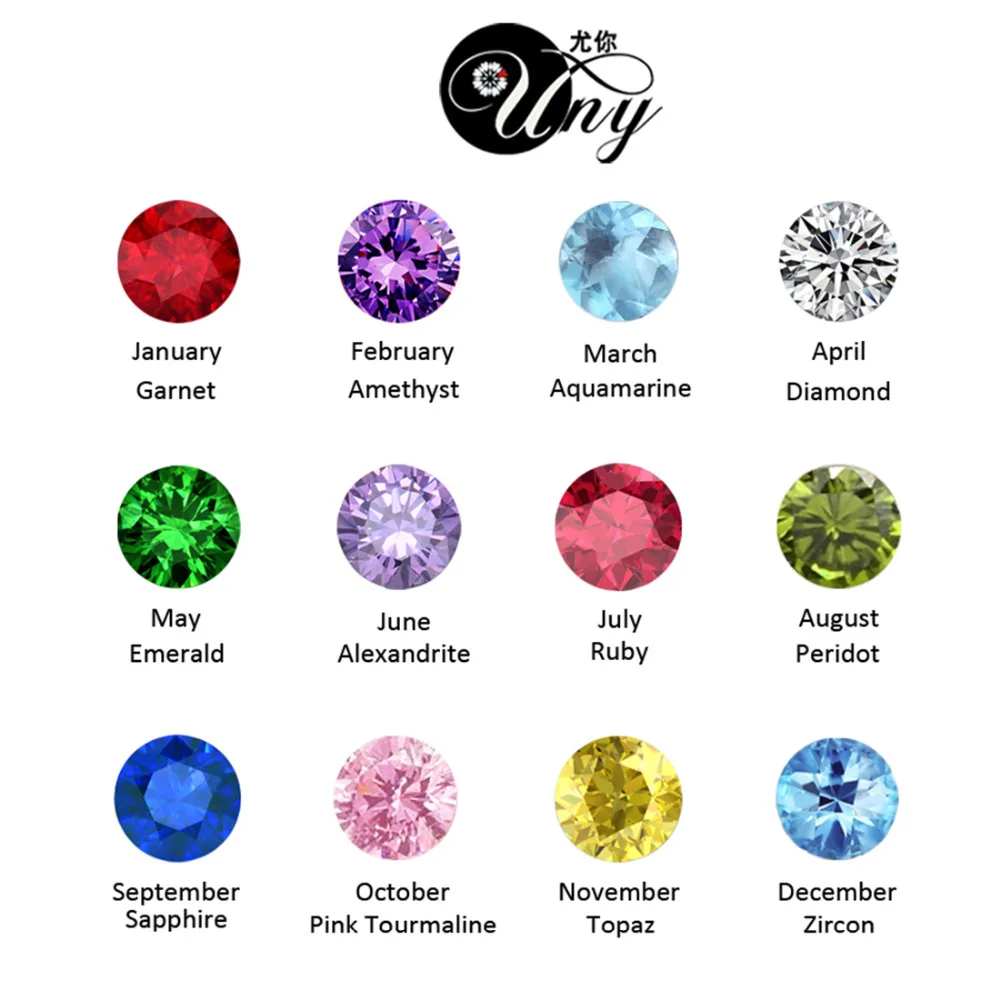 UNY Ring 925 Silver Mother's Personalized Rings Anniversary Gift Birthstone Ring Custom Wedding Engagement BFF Promise DIY Rings