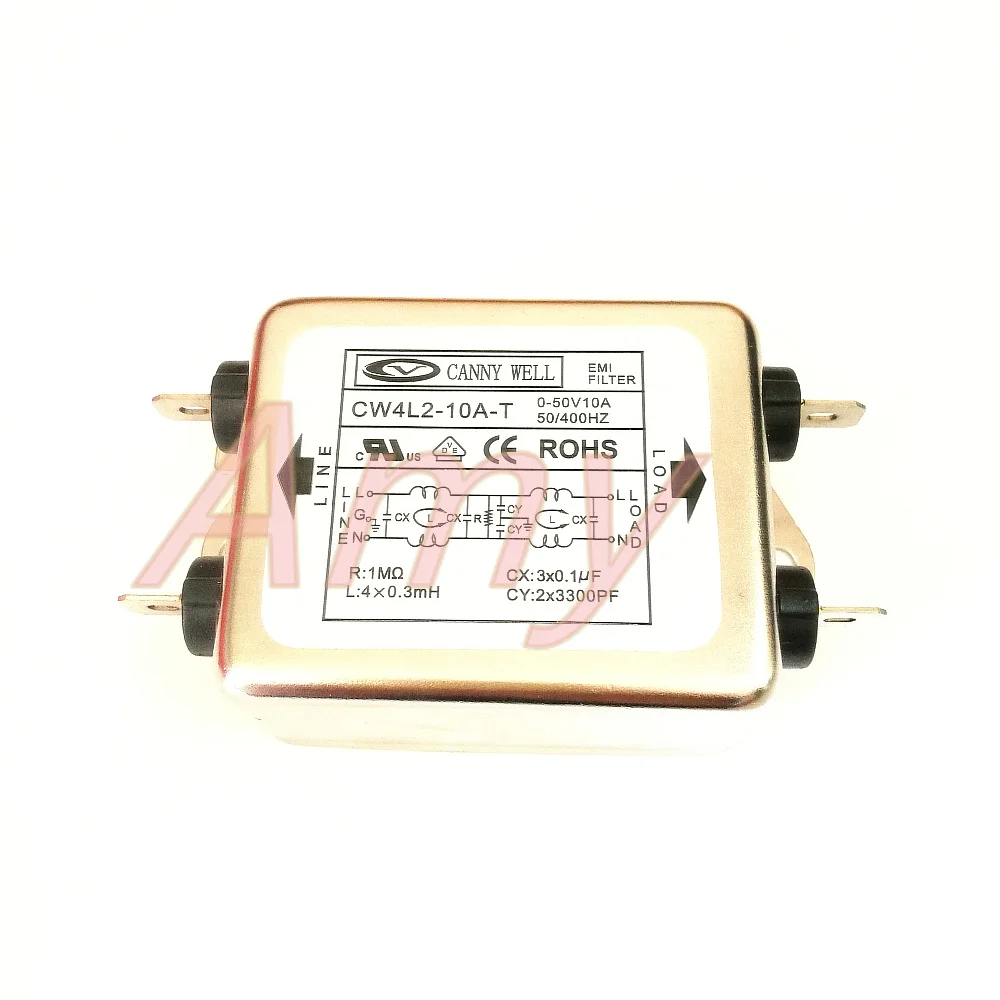Мощный EMI фильтр CW4L2 10A 20A T биполярный постоянный ток 24 В защита от помех|emi filter|power