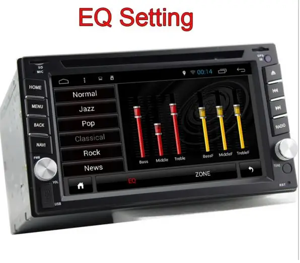 Best 6.2 Inch Android 8.1 Double Din Car dvd Player universal 2 din car radio stereo gps navigaton with usb/map/bluetooth/3G/4G/wifi 4