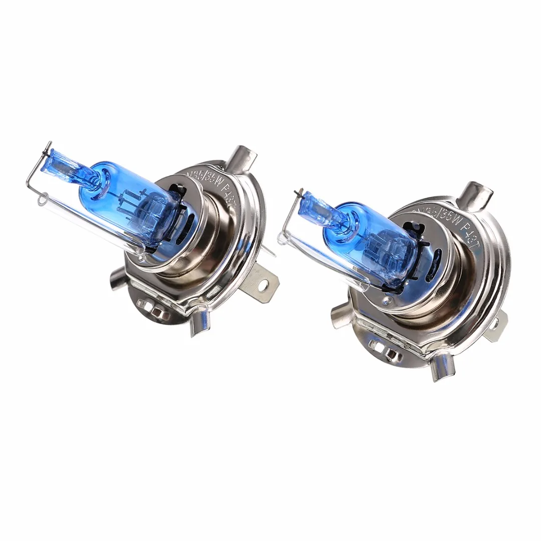 Car Motorcycle Light Source 2pcs H4 12V 35W HID Headlight Light Lamp Bulb Super White Mayitr