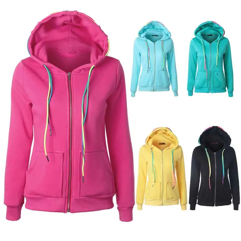 

Susi&Rita 2019 Zipper Hoodies Women Long Sleeve Sweatshirts Female Autumn Ladies Pullover Winter Casual Hoodies Moletom Feminino