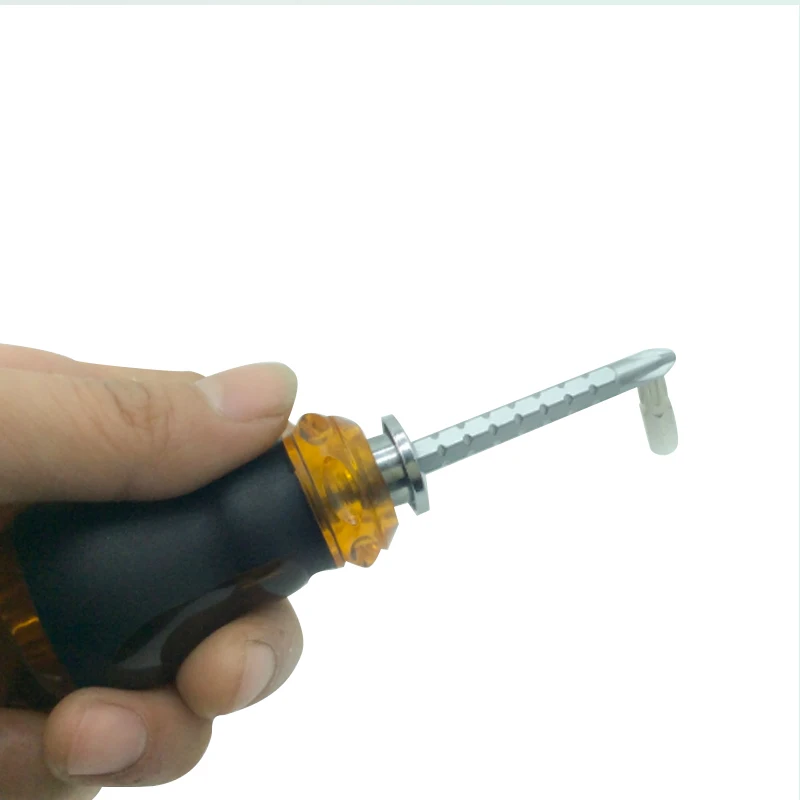 1 Pcs Flat Phillips-Head Double End Screwdrivers Telescopic Random Color