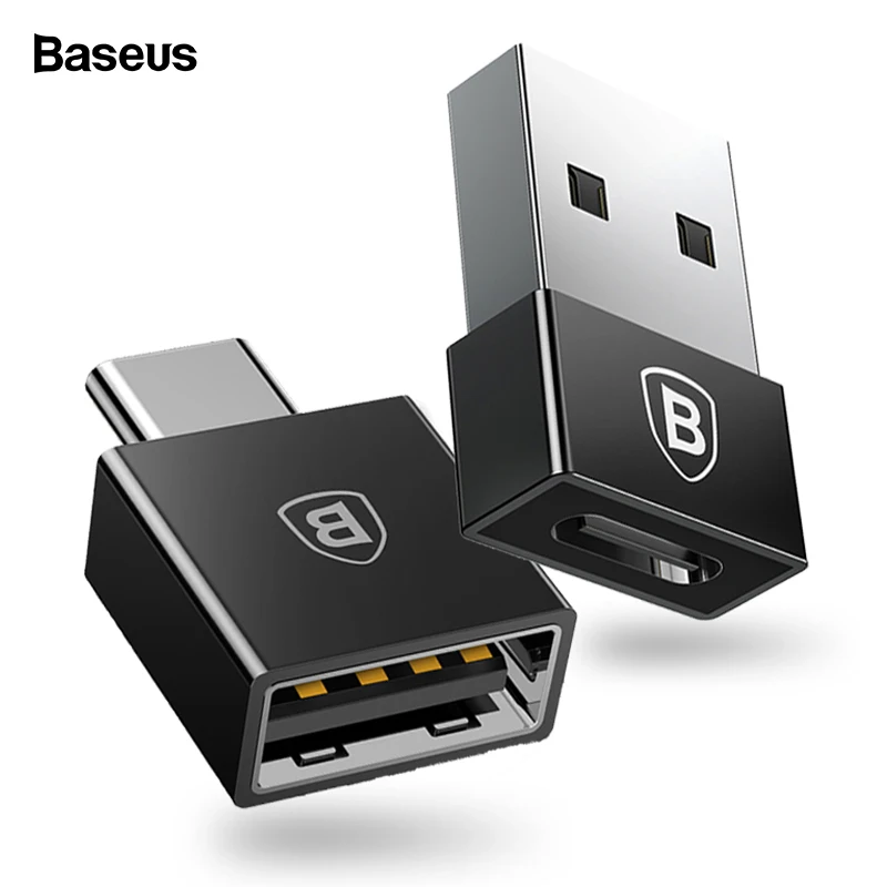 Baseus OTG usb type C адаптер USB к type-c конвертер данных type-c OTG адаптер для samsung S9 S8 Xiaomi Tablet USB-C зарядное устройство