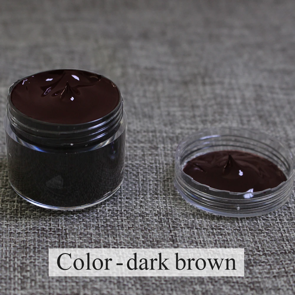 

Dark Brown Care Restoration Cream Used for Painting Leather Sofa,bags,Shoes and Clothes Etc with Good Effect 30ml