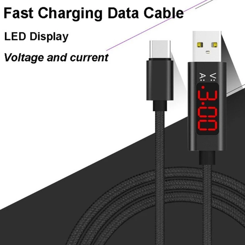 Кабель зарядного устройства лента C Kabel для Samsung Galaxy A70 A50 A30 S10 Plus светодиодный