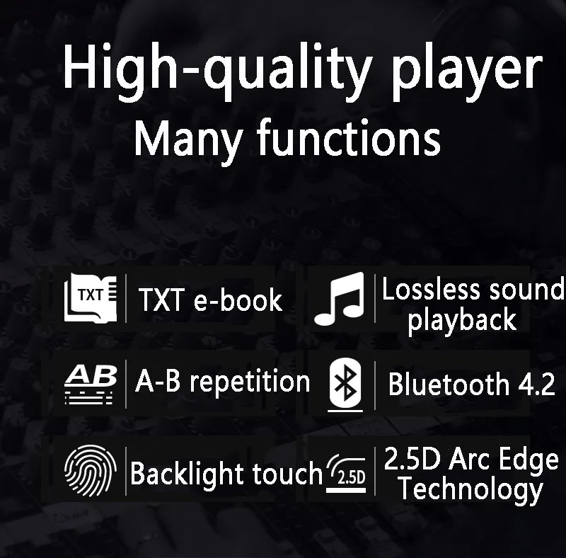 2,4 дюймовый экран Bluetooth 4,2 Металл HIFI Mp3 плеер без потерь музыка мини MP3 портативные аудио плееры fm-радио электронная книга Видео