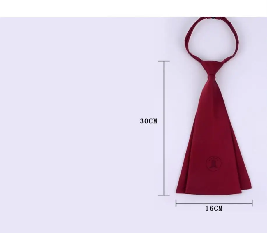 Lawyer Style Tie Unisex Formal Wear Law Firm Law Firm Mark Tie High Density Yarn Wine Red Chic Necktie