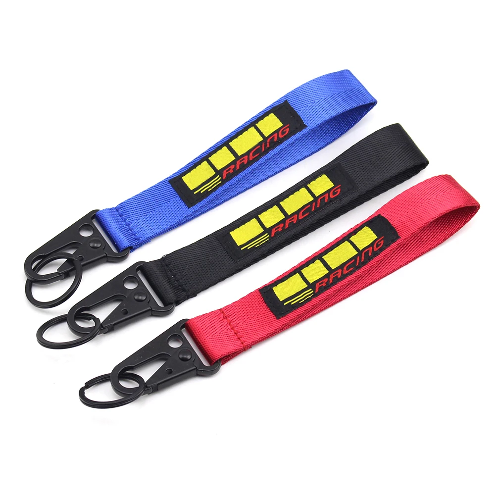 

Fashion Motorcycle Cars Keychain Embroidery Racing Logo Keyring