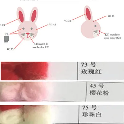 6 шт милый красочный мультфильм животных набор шерстяной вышитый набор Шерсть Войлок игла для валяния брошь ремесло вышивка своими руками ручной работы