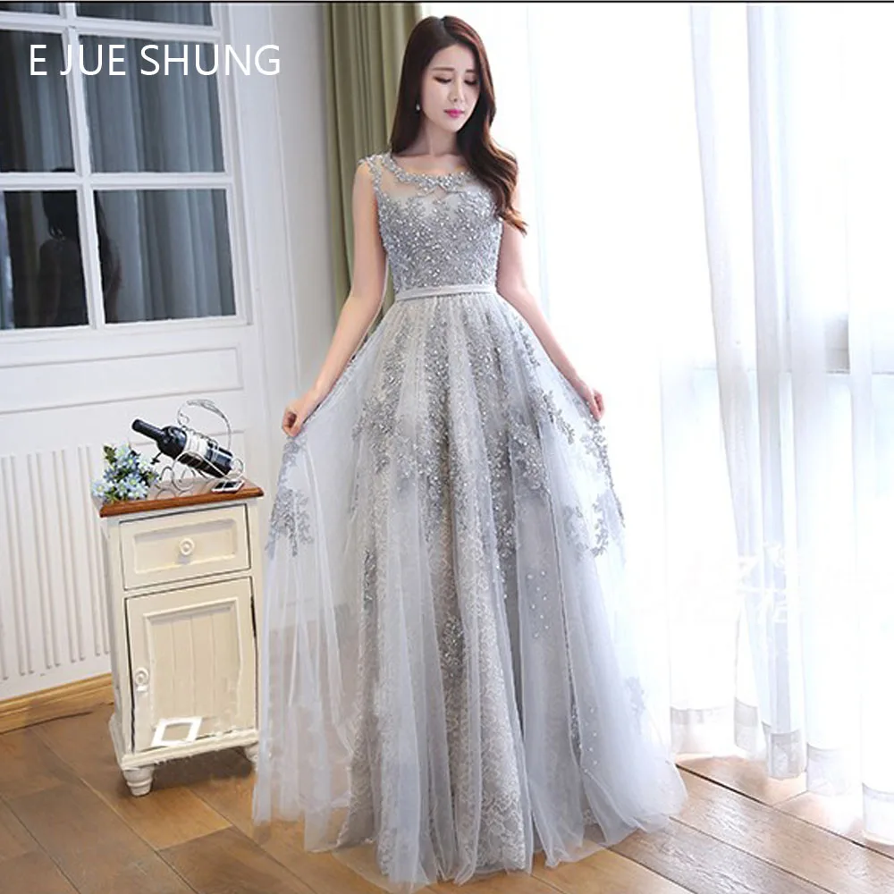 US $10.10 10% OFFE JUE SHUNG Silber Spitze Perlen Lange Abendkleider 10 Spitze Appliques Prom Kleider Lange Günstige Formale Kleider robe de US $10.10 10% OFFE JUE SHUNG Silber Spitze Perlen Lange Abendkleider 10 Spitze Appliques Prom Kleider Lange Günstige Formale Kleider robe de