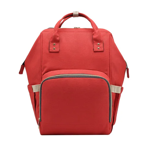 Модные рюкзаки для мам, Оксфорд, для путешествий, Большая вместительная сумка для кормления ребенка, для мам, для беременных, для подгузников, на молнии, сумка через плечо для путешествий, сумка для девочек - Цвет: Red