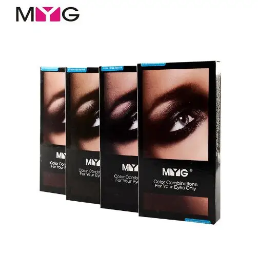 Палетка теней для макияжа глаз MYG 10 цветов нюдовых Дымчатых блестящих матовых