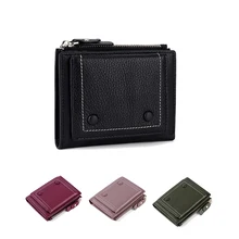 Women Short Cowhide Wallets Female Plaid Purses Genuine Leather Card Holder Wallet Fashion Woman Small Zipper Wallet Coin Purse Women Short Cowhide Wallets Female Plaid Purses Genuine Leather Card Holder Wallet Fashion Woman Small Zipper Wallet Coin Purse