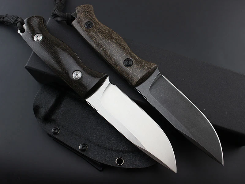 2017 New Flax Handle D2 Steel Fixed Blade Tactical Knife Small Straight